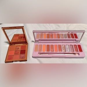 Urban Decay cyber palette, and Huda beauty, nude medium palette gently used.